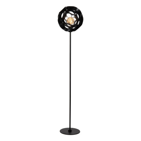 Lucide HANNELORE - Lampadaire - Ø 30 cm - 1xE27 - Noir