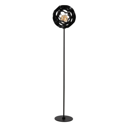 Lucide HANNELORE - Lampadaire - Ø 30 cm - 1xE27 - Noir