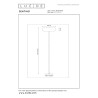 Lucide SENTINO - Lampadaire - Ø 40 cm - 3xG9 - Taupe