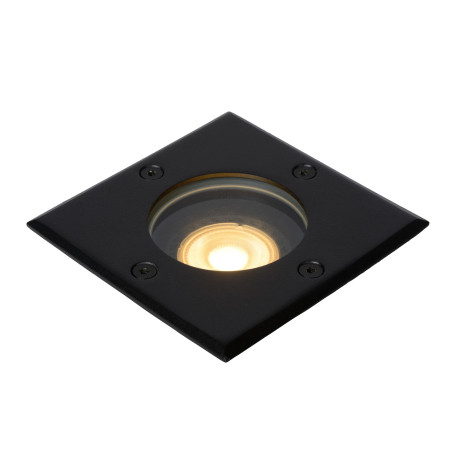 Lucide BILTIN - Spot de sol Intérieur/Extérieur - 1xGU10 (MR16) - IP67 - Noir