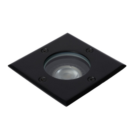 Lucide BILTIN - Spot de sol Intérieur/Extérieur - 1xGU10 (MR16) - IP67 - Noir