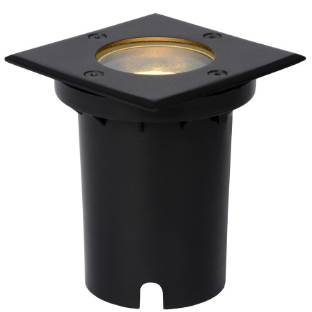 Lucide BILTIN - Spot de sol Intérieur/Extérieur - 1xGU10 (MR16) - IP67 - Noir