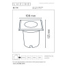 Lucide BILTIN - Spot de sol Intérieur/Extérieur - 1xGU10 (MR16) - IP67 - Noir