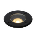 Lucide BILTIN - Spot de sol Intérieur/Extérieur - Ø 10,8 cm - 1xGU10 (MR16) - IP67 - Noir