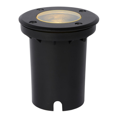 Lucide BILTIN - Spot de sol Intérieur/Extérieur - Ø 10,8 cm - 1xGU10 (MR16) - IP67 - Noir