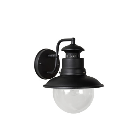 Lucide FIGO - Applique murale Intérieur/Extérieur - Ø 21,5 cm - 1xE27 - IP44 - Noir