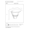 Lucide LIVIA - Applique murale Intérieur/Extérieur - 1xE27 - IP44 - Blanc
