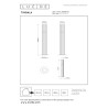 Lucide TIMBALA - Borne extérieur - 1xGU10 (MR16) - IP44 - Noir - Essential