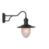 Lucide ARUBA - Applique murale Intérieur/Extérieur - Ø 25 cm - 1xE27 - IP44 - Noir
