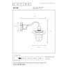 Lucide ARUBA - Applique murale Intérieur/Extérieur - Ø 25 cm - 1xE27 - IP44 - Rouille