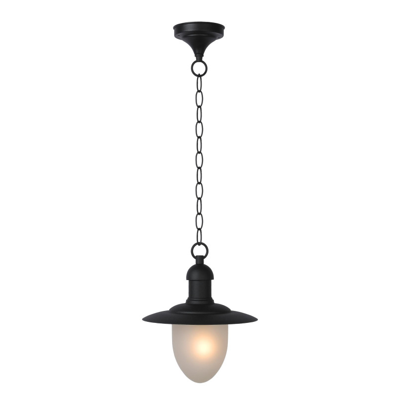 Lucide ARUBA - Suspension Intérieur/Extérieur - Ø 25 cm - 1xE27 - IP44 - Noir