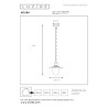 Lucide ARUBA - Suspension Intérieur/Extérieur - Ø 25 cm - 1xE27 - IP44 - Noir