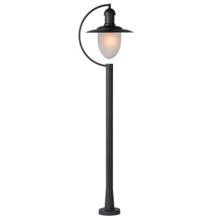 Lucide ARUBA - Lanterne / lampadaire exterieur - Ø 25 cm - 1xE27 - IP44 - Noir