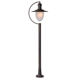 Lucide ARUBA - Lanterne / lampadaire exterieur - Ø 25 cm - 1xE27 - IP44 - Rouille