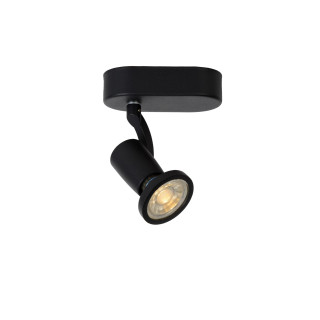 Lucide JASTER-LED - Spot plafond - LED - GU10 (MR16) - 1x5W 2700K - Noir