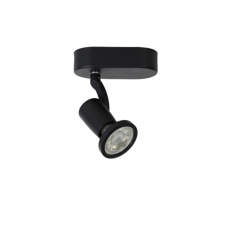 Lucide JASTER-LED - Spot plafond - LED - GU10 (MR16) - 1x5W 2700K - Noir