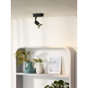 Lucide JASTER-LED - Spot plafond - LED - GU10 (MR16) - 1x5W 2700K - Noir