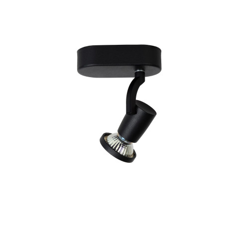Lucide JASTER-LED - Spot plafond - LED - GU10 (MR16) - 1x5W 2700K - Noir