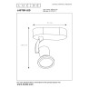Lucide JASTER-LED - Spot plafond - LED - GU10 (MR16) - 1x5W 2700K - Noir