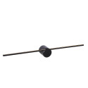 Lucide MIZAR - Applique murale Salle de bains - LED - 1x6W 2700K - IP44 - Noir
