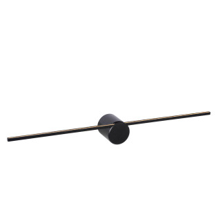 Lucide MIZAR - Applique murale Salle de bains - LED - 1x6W 2700K - IP44 - Noir