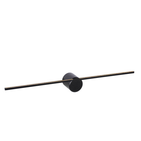 Lucide MIZAR - Applique murale Salle de bains - LED - 1x6W 2700K - IP44 - Noir