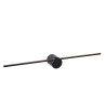 Lucide MIZAR - Applique murale Salle de bains - LED - 1x6W 2700K - IP44 - Noir