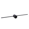 Lucide MIZAR - Applique murale Salle de bains - LED - 1x6W 2700K - IP44 - Noir