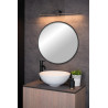 Lucide MIZAR - Applique murale Salle de bains - LED - 1x6W 2700K - IP44 - Noir