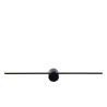 Lucide MIZAR - Applique murale Salle de bains - LED - 1x6W 2700K - IP44 - Noir