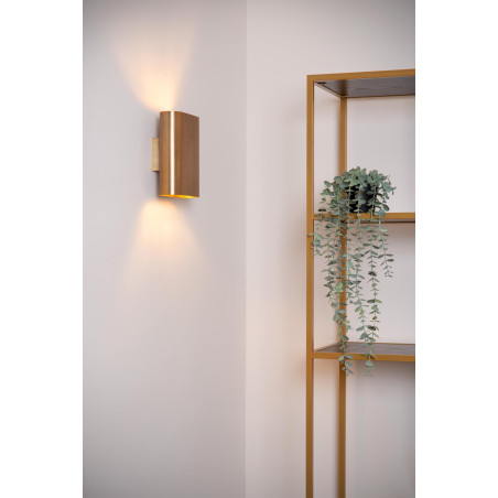 Lucide OVALIS - Applique murale - 2xE14 - Or Mat / Laiton