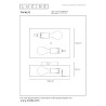 Lucide OVALIS - Applique murale - 2xE14 - Blanc