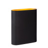 Lucide OVALIS - Applique murale - 2xE14 - Noir - L 16 x P 8 x H 20 cm - Noir / Or Mat / Laiton