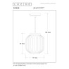 Lucide GOSSE - Suspension - Ø 19,5 cm - 1xE27 - Blanc