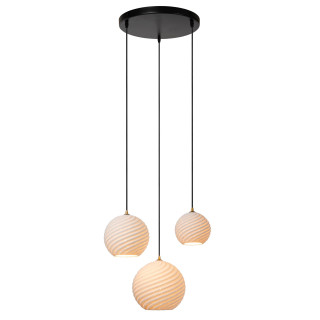 Lucide BINA - Suspension - Ø 40 cm - 3xE27 - Blanc