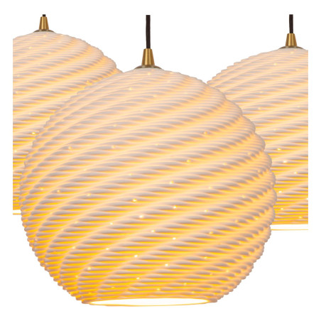 Lucide BINA - Suspension - Ø 40 cm - 3xE27 - Blanc