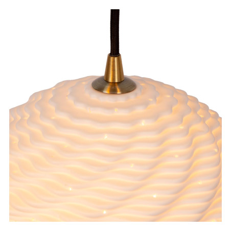 Lucide BINA - Suspension - Ø 40 cm - 3xE27 - Blanc