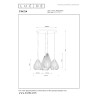 Lucide CINZIA - Suspension - Ø 55,5 cm - 4xE27 - Blanc