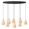 Lucide CINZIA - Suspension - 8xE27 - Blanc