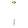 Lucide KLIGANDE - Suspension - Ø 13 cm - LED - 1x9W 2700K - Or Mat / Laiton