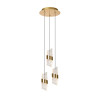Lucide KLIGANDE - Suspension - Ø 25 cm - LED Dim. - 3x8W 2700K - Or Mat / Laiton
