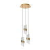 Lucide KLIGANDE - Suspension - Ø 25 cm - LED Dim. - 3x8W 2700K - Or Mat / Laiton