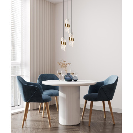 Lucide KLIGANDE - Suspension - Ø 25 cm - LED Dim. - 3x8W 2700K - Or Mat / Laiton