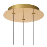 Lucide KLIGANDE - Suspension - Ø 25 cm - LED Dim. - 3x8W 2700K - Or Mat / Laiton