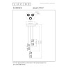 Lucide KLIGANDE - Suspension - Ø 25 cm - LED Dim. - 3x8W 2700K - Or Mat / Laiton