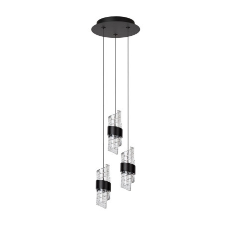 Lucide KLIGANDE - Suspension - Ø 25 cm - LED Dim. - 3x8W 2700K - Noir