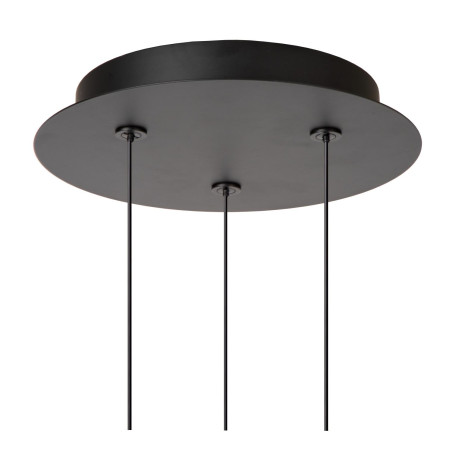 Lucide KLIGANDE - Suspension - Ø 25 cm - LED Dim. - 3x8W 2700K - Noir