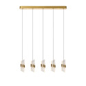 Lucide KLIGANDE - Suspension - LED Dim. - 5x7,8W 2700K - Or Mat / Laiton