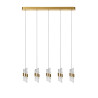 Lucide KLIGANDE - Suspension - LED Dim. - 5x7,8W 2700K - Or Mat / Laiton