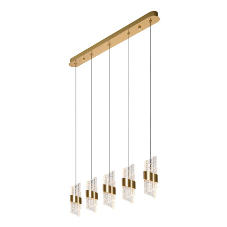 Lucide KLIGANDE - Suspension - LED Dim. - 5x7,8W 2700K - Or Mat / Laiton